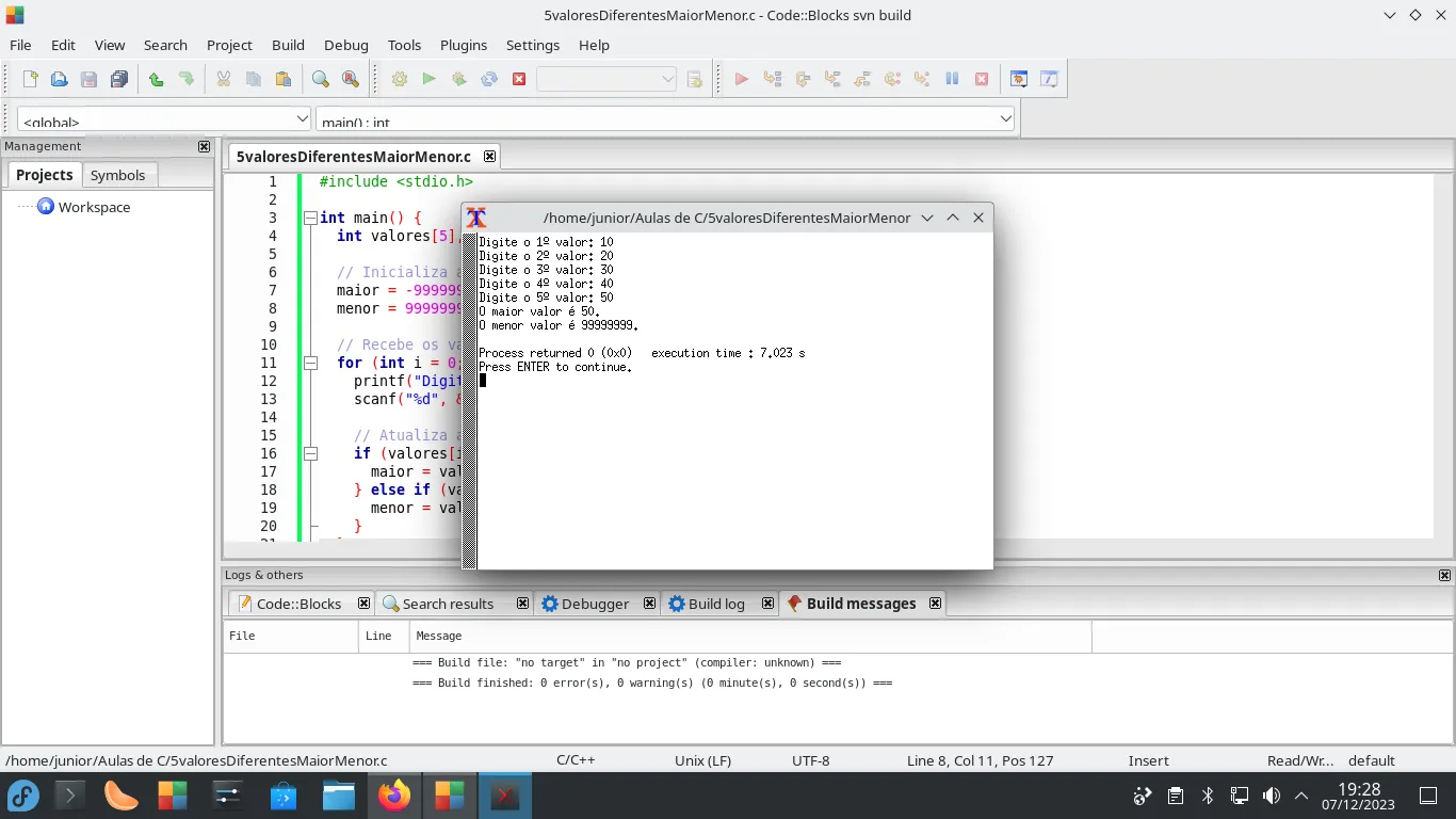 Programa5ValoresDiferentes