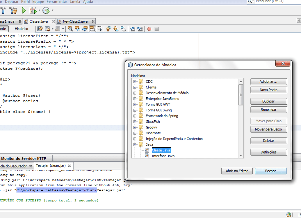 personalizar autor netbeans 8.2