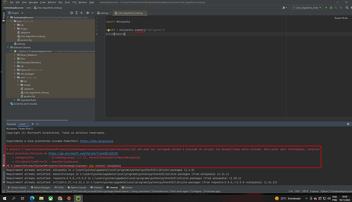 Erro import wikipedia